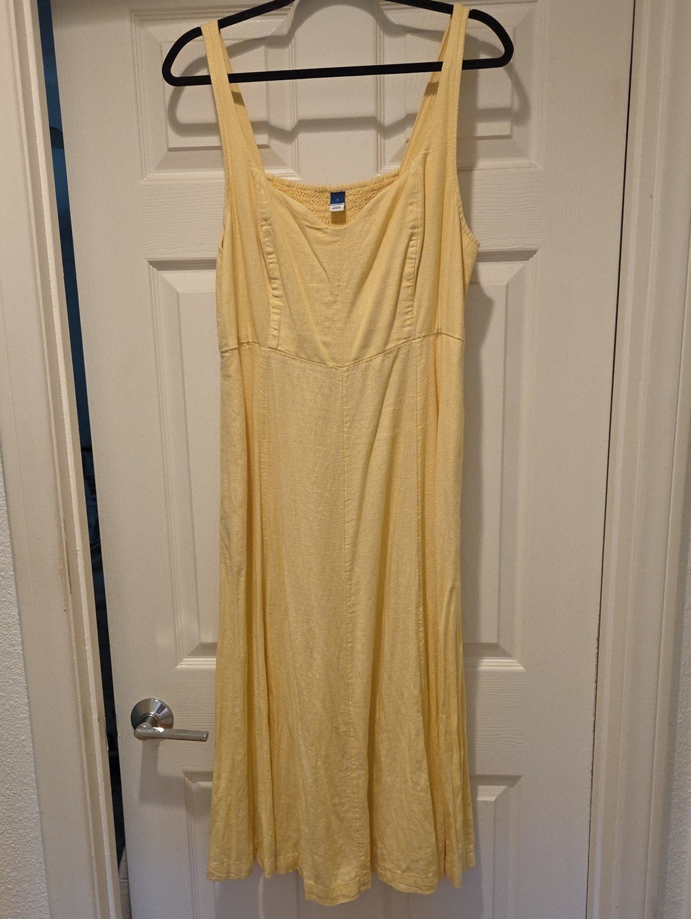 Old Navy Pale Yellow Midi Sundress
